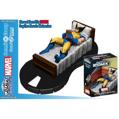 MARVEL HEROCLIX ICONIX CAPTIVE HEARTS WOLVERINE FIGURE WIZKIDS
