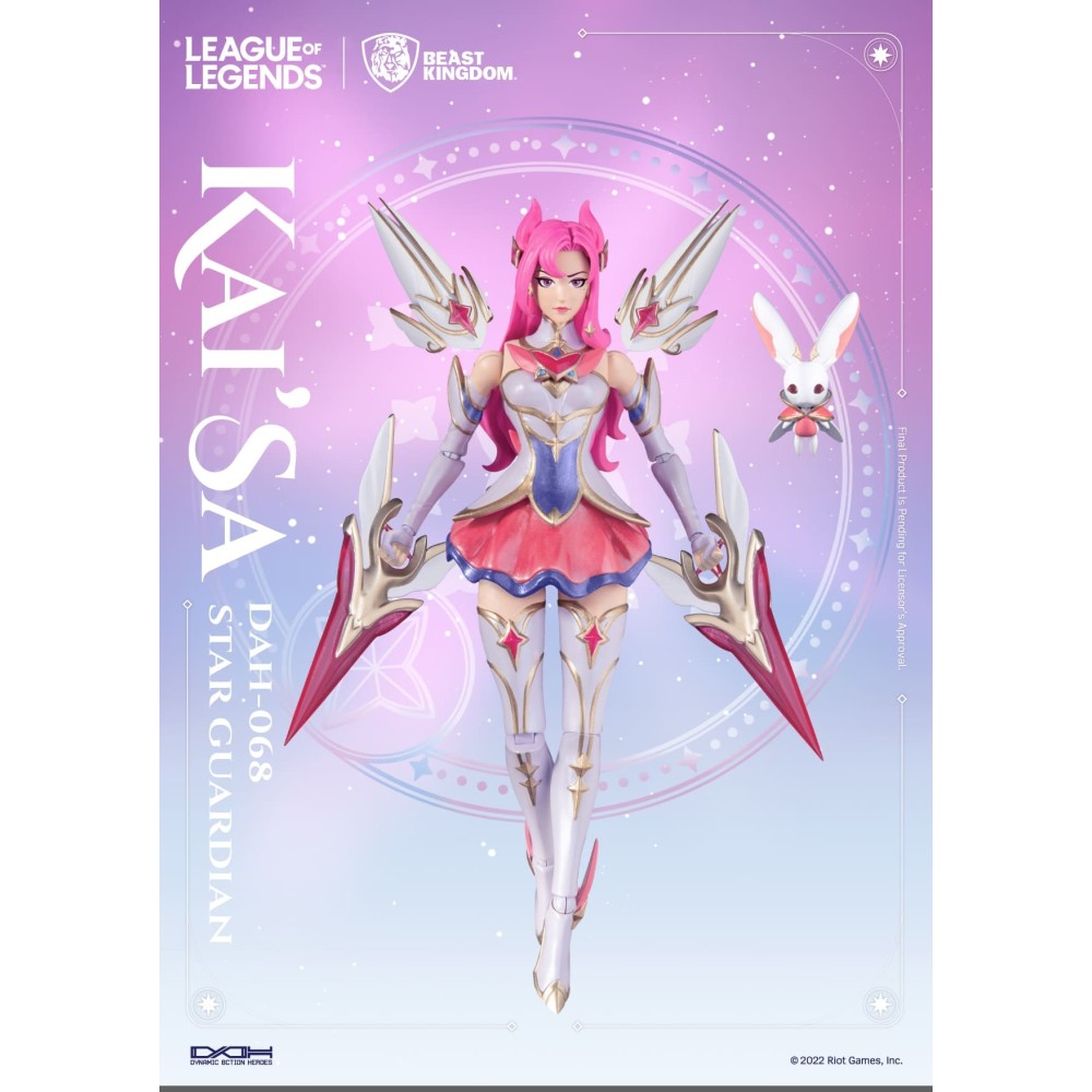 BEAST KINGDOM LEAGUE OF LEGENDS LOL KAI'SA STAR GUARDIAN DAH-068 ACTION FIGURE