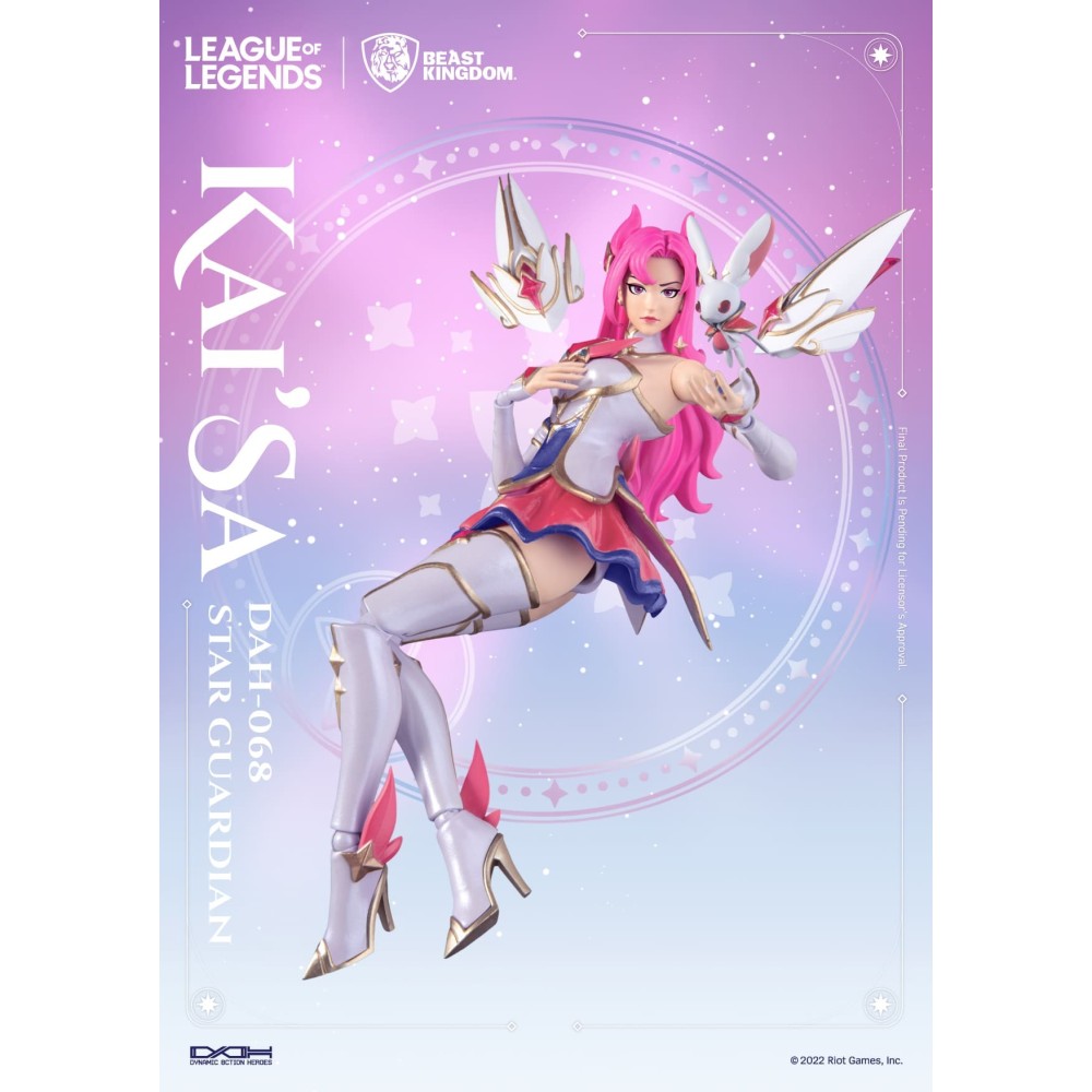 BEAST KINGDOM LEAGUE OF LEGENDS LOL KAI'SA STAR GUARDIAN DAH-068 ACTION FIGURE