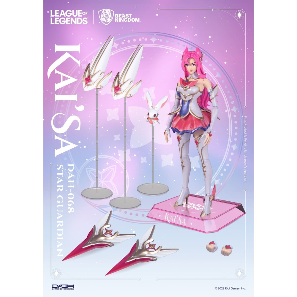 BEAST KINGDOM LEAGUE OF LEGENDS LOL KAI'SA STAR GUARDIAN DAH-068 ACTION FIGURE