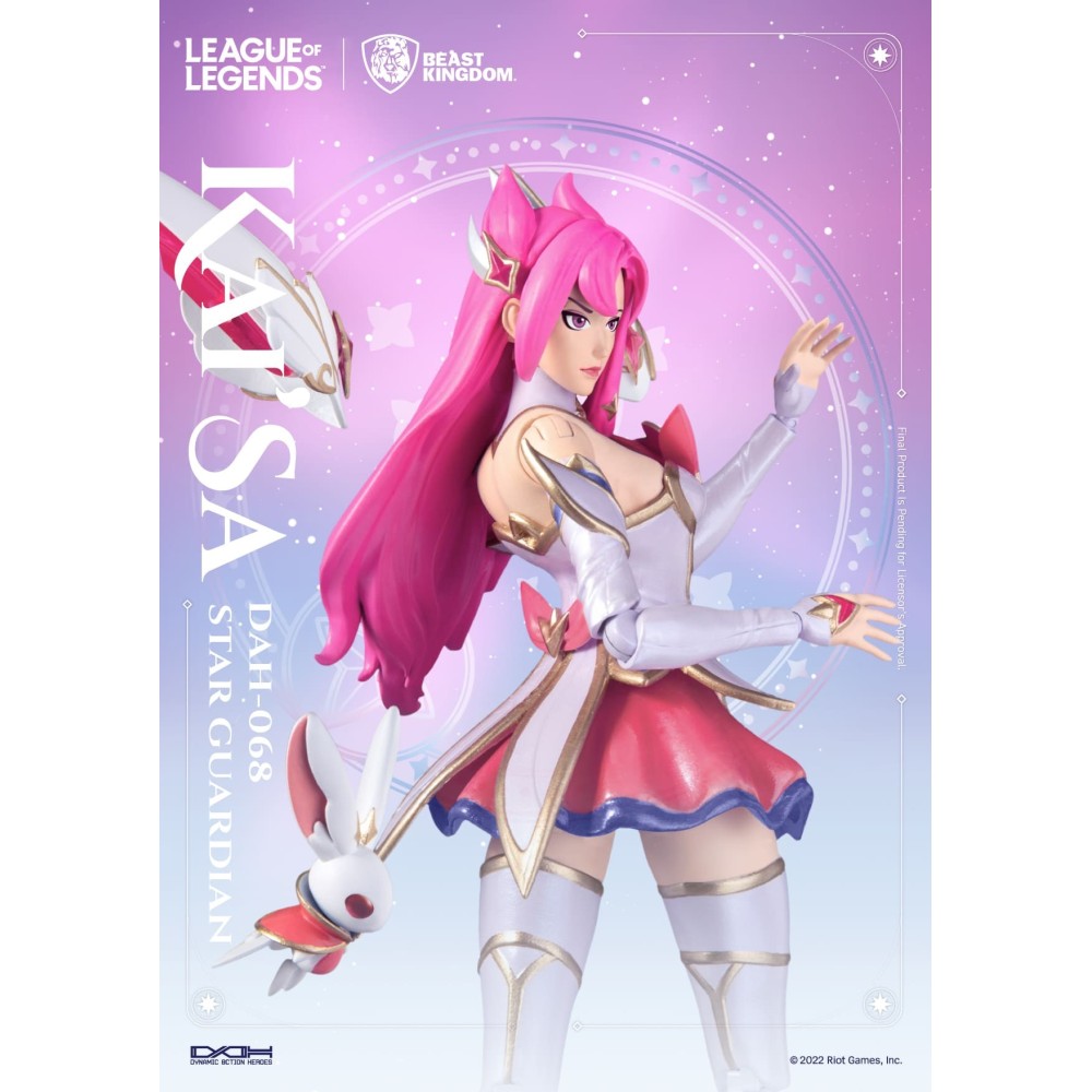 BEAST KINGDOM LEAGUE OF LEGENDS LOL KAI'SA STAR GUARDIAN DAH-068 ACTION FIGURE