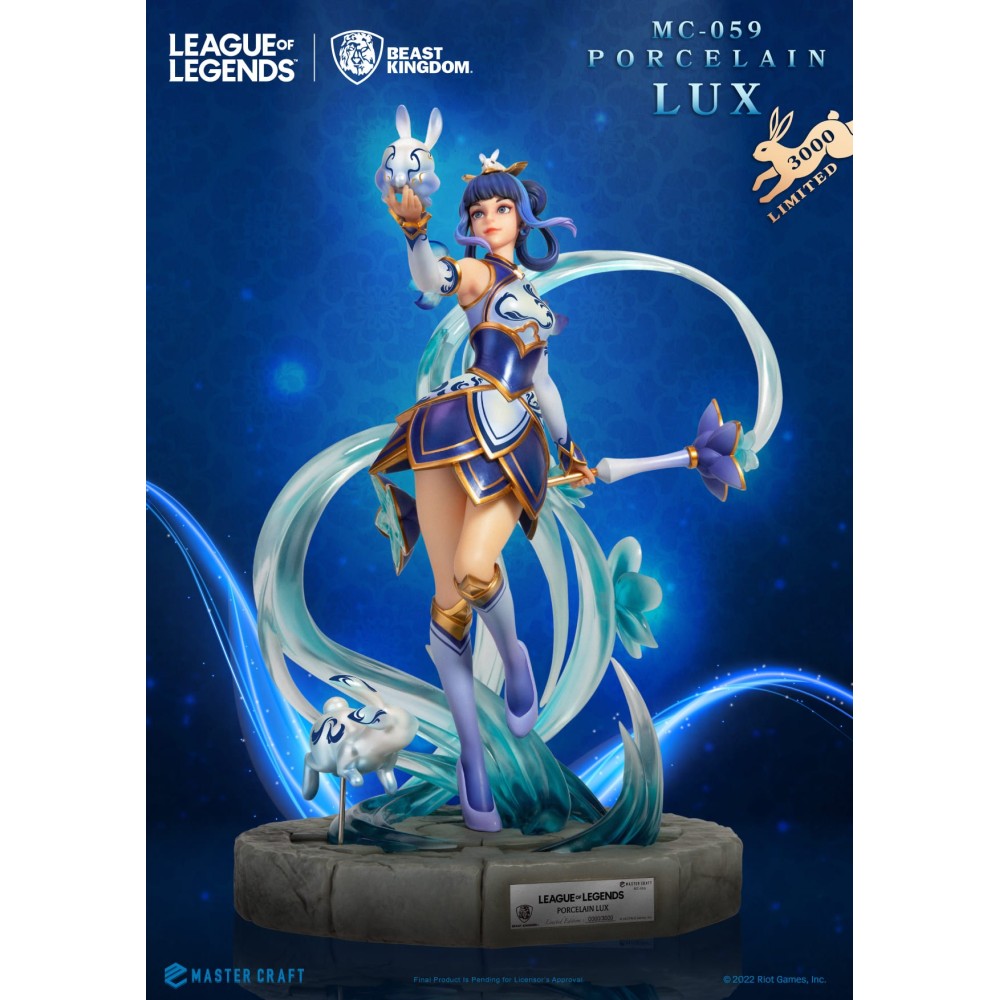 BEAST KINGDOM LEAGUE OF LEGENDS LOL PORCELAIN LUX MASTER CRAFT STATUE 42CM RESIN FIGURE