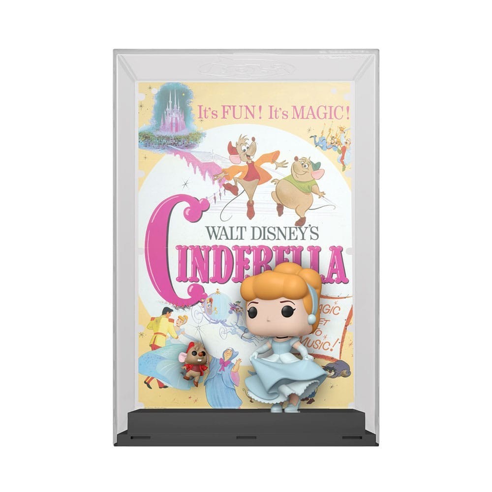 FUNKO DISNEY'S 100 FUNKO POP! MOVIE POSTER CINDERELLA AND JAQ BOBBLE HEAD