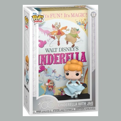 FUNKO DISNEY'S 100 FUNKO POP! MOVIE POSTER CINDERELLA AND JAQ BOBBLE HEAD