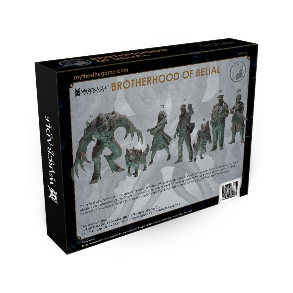 WARCRADLE STUDIOS MYTHOS BROTHERHOOD OF BELIAL FACTION STARTER SET MINIATURE GAME