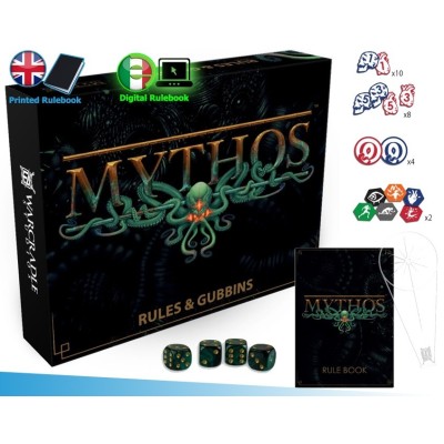 WARCRADLE STUDIOS MYTHOS RULES AND GUBBINS BOX SET MINIATURE GAME