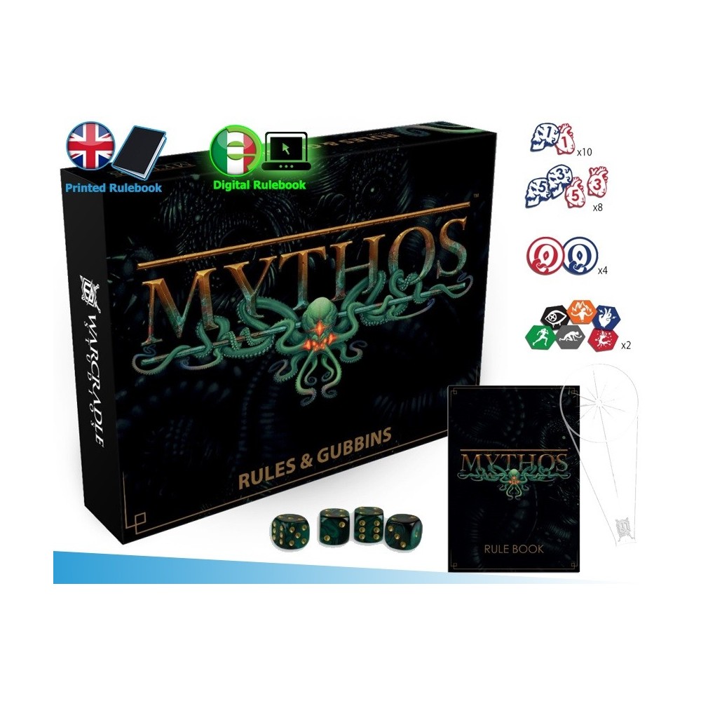 WARCRADLE STUDIOS MYTHOS RULES AND GUBBINS BOX SET MINIATURE GAME
