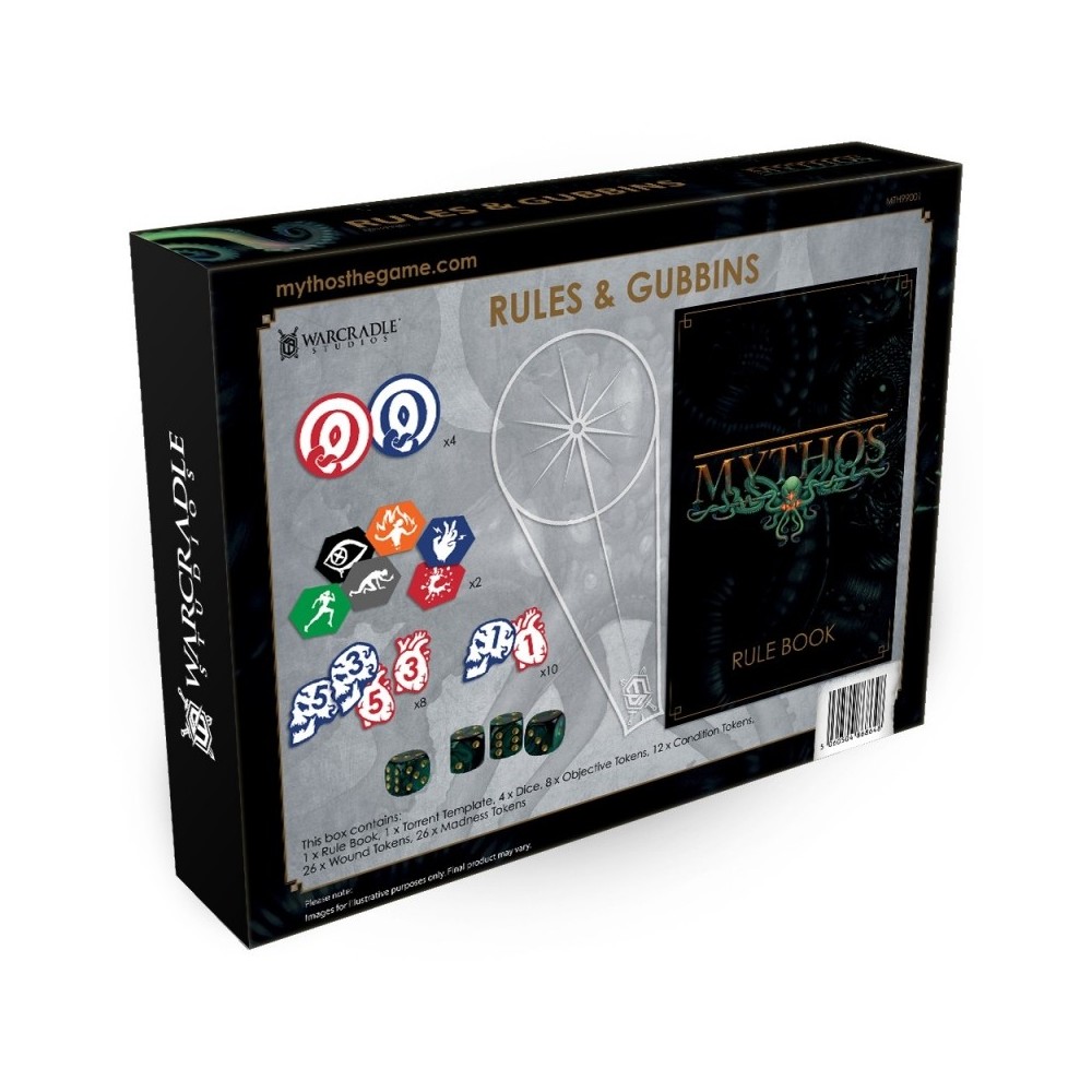 WARCRADLE STUDIOS MYTHOS RULES AND GUBBINS BOX SET MINIATURE GAME
