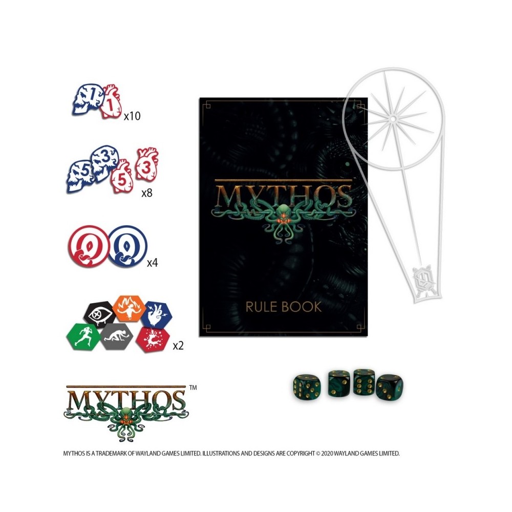 WARCRADLE STUDIOS MYTHOS RULES AND GUBBINS BOX SET MINIATURE GAME