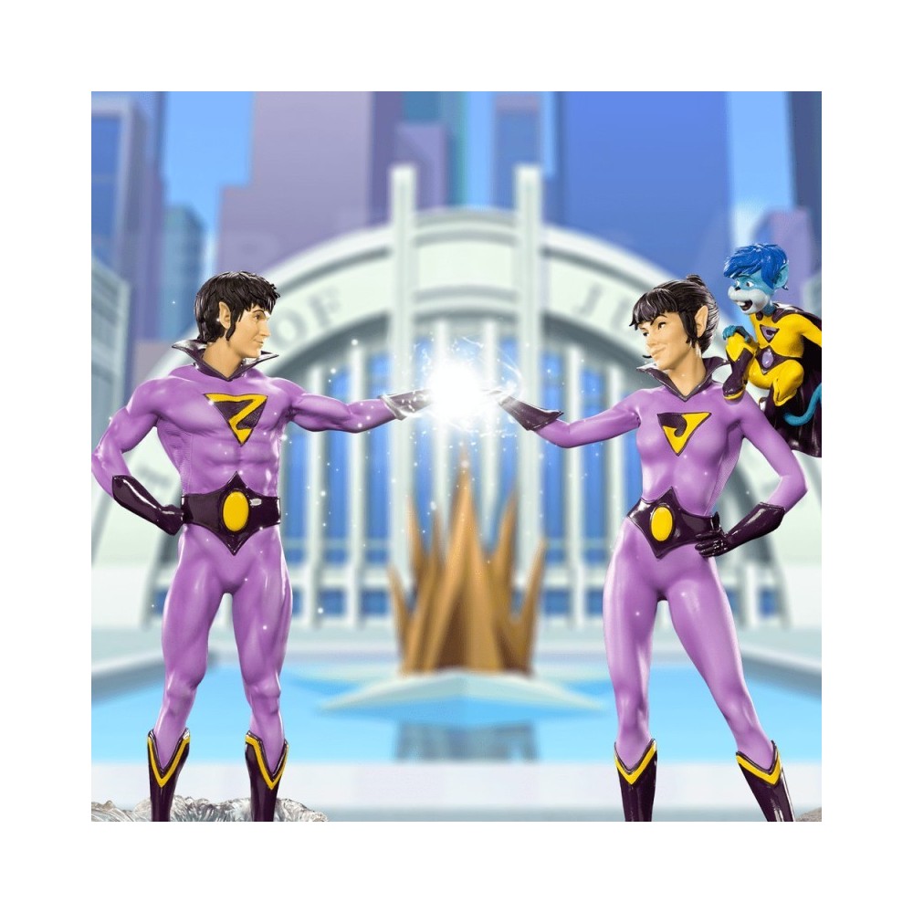 WONDER TWINS ART SCALE 1/10 STATUA FIGURE IRON STUDIOS