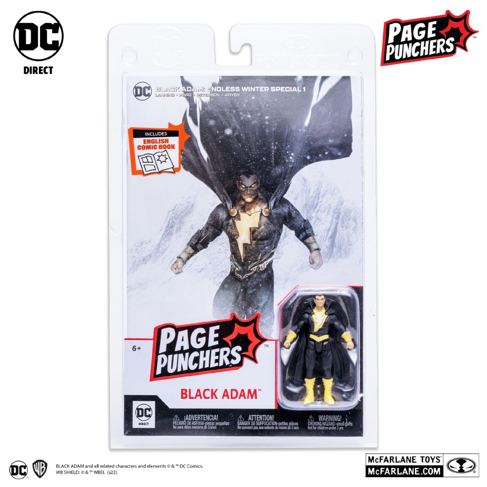 MC FARLANE copy of DC BLACK ADAM PAGE ENDLESS WINTER PUNCHERS ACTION FIGURE