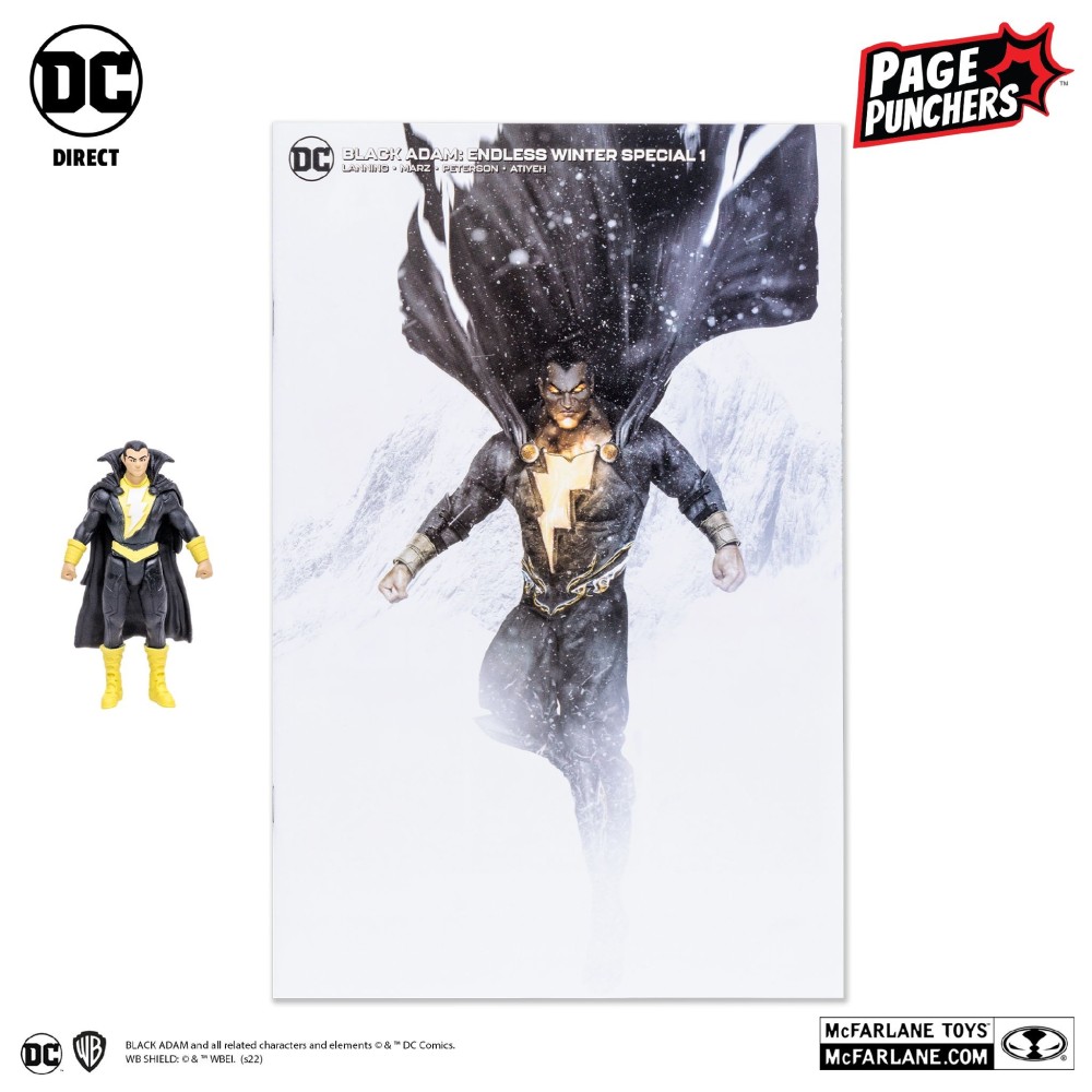 MC FARLANE copy of DC BLACK ADAM PAGE ENDLESS WINTER PUNCHERS ACTION FIGURE