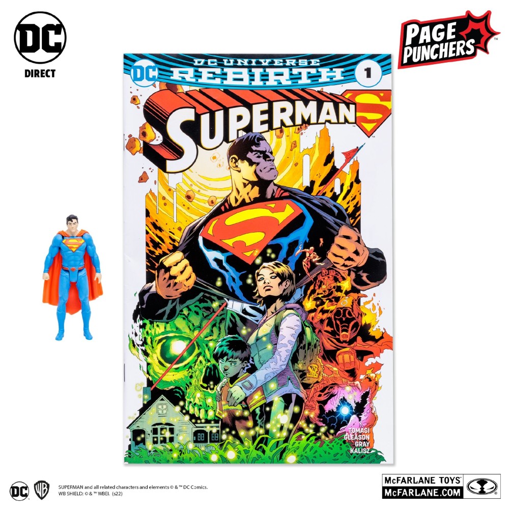 MC FARLANE SUPERMAN REBIRTH PAGE PUNCHERS ACTION FIGURE