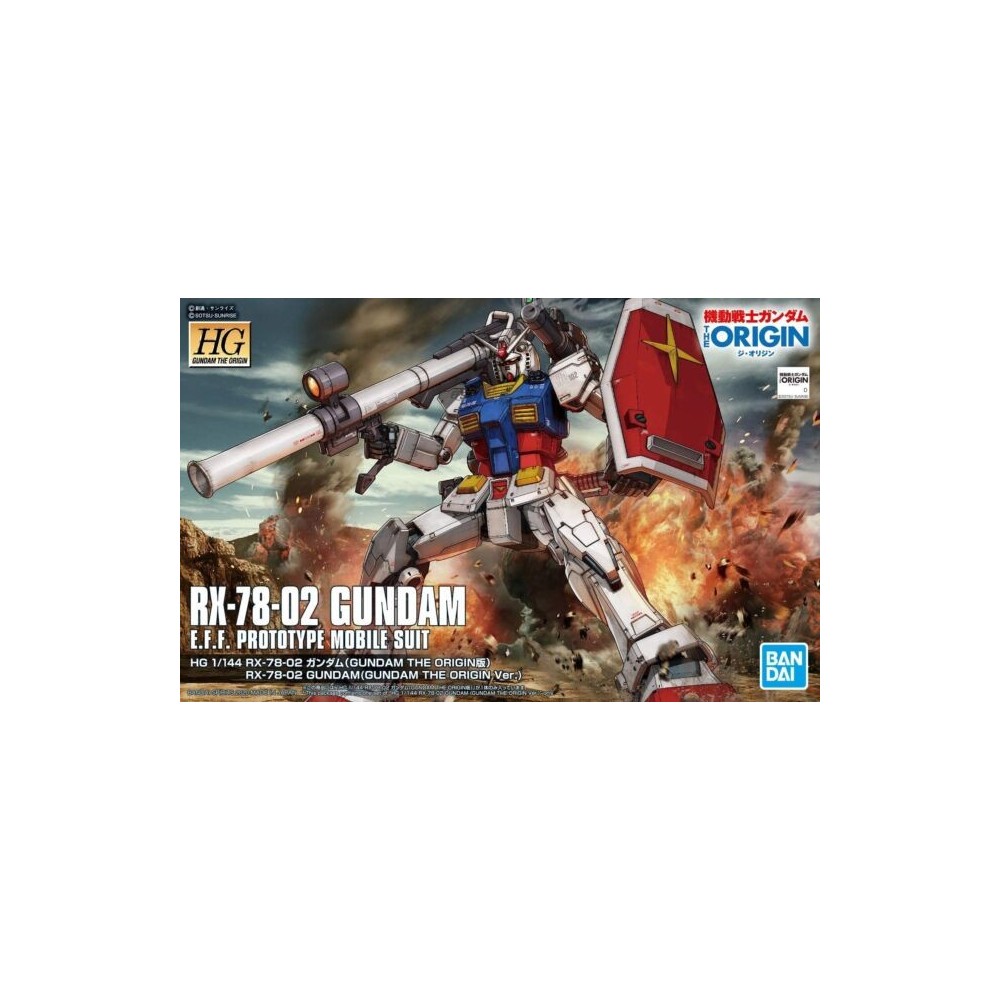 BANDAI HIGH GRADE HG GUNDAM RX-78-02 ORIGIN 1/144 MODEL KIT FIGURE