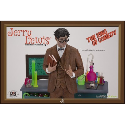 JERRY LEWIS AS PROFESSOR JULIUS KELP STATUA 30 CM 1/6 OLD AND RARE RESINA FIGURE INFINITE STATUE