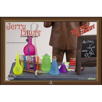 JERRY LEWIS AS PROFESSOR JULIUS KELP STATUA 30 CM 1/6 OLD AND RARE RESINA FIGURE INFINITE STATUE