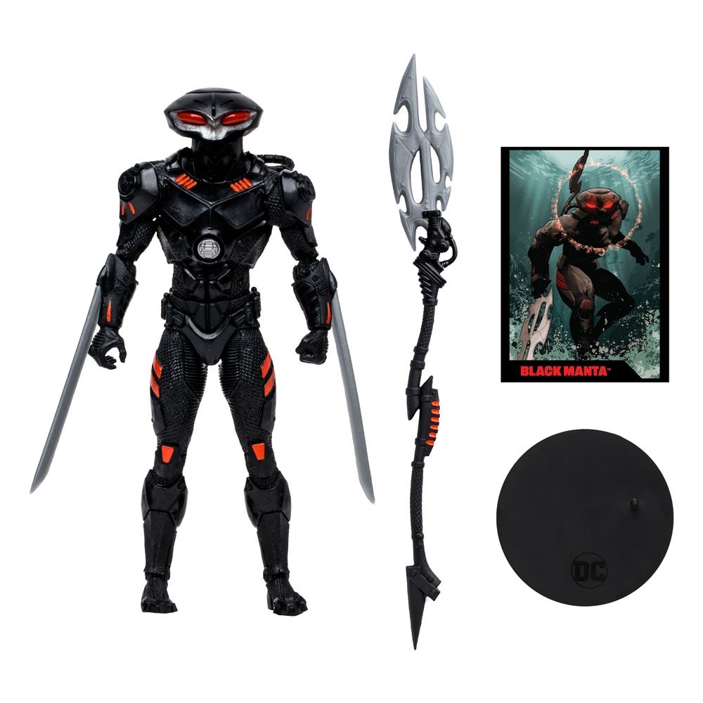 DC DIRECT PAGE PUNCHERS AQUAMAN BLACK MANTA ACTION FIGURE MC FARLANE