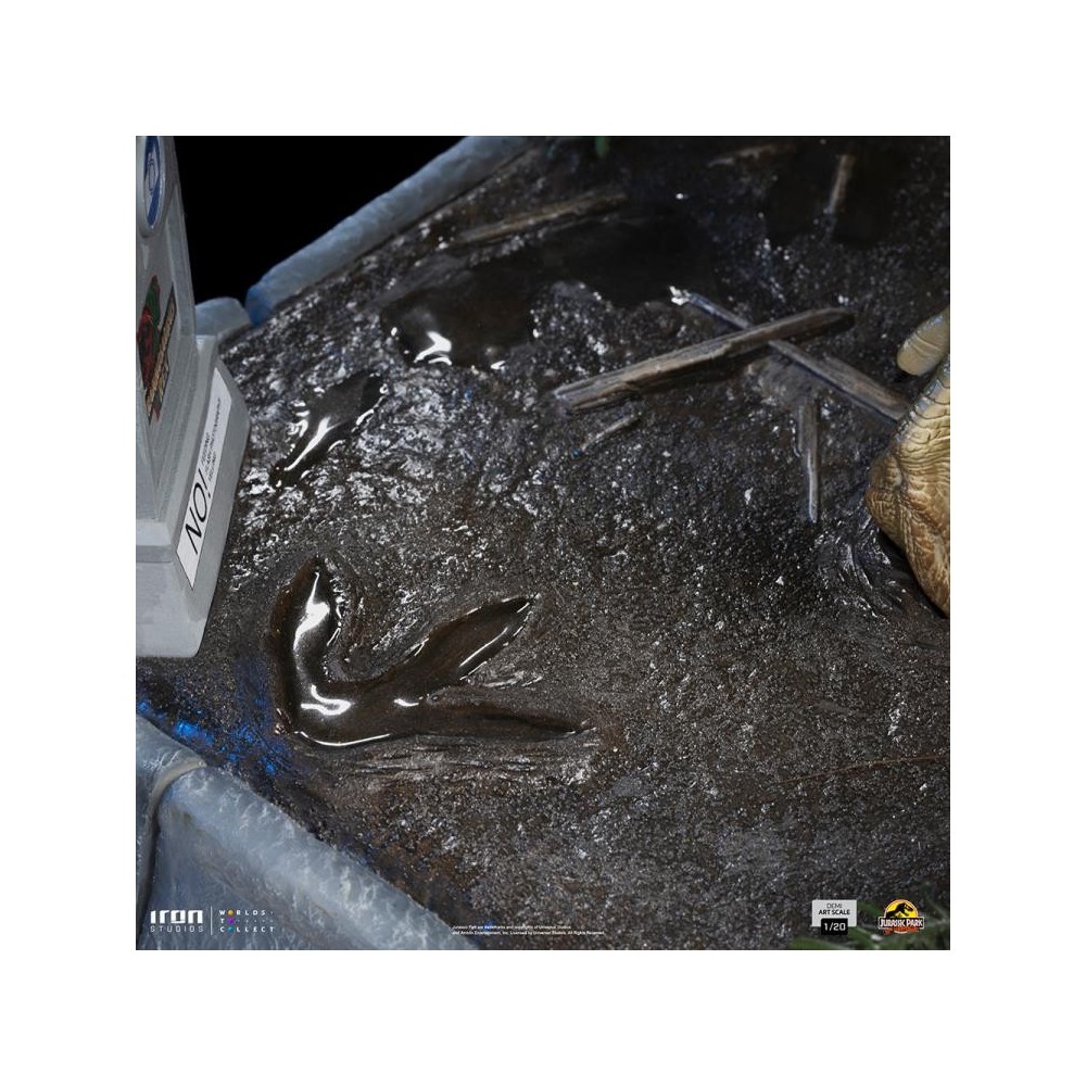 JURASSIC PARK T.REX AND DONALD DEMI ART SCALE 1/20 STATUA FIGURE IRON STUDIOS