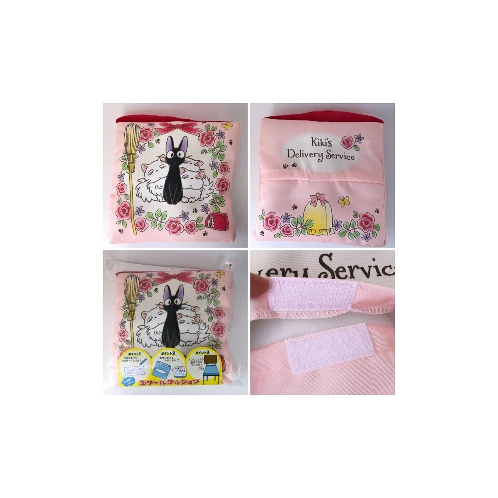 KIKI DELIVERY JIJI AND LILY 30X30X5CM CUSCINO STUDIO GHIBLI