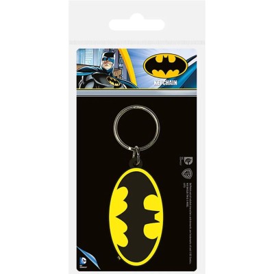 PYRAMID INTERNATIONAL BATMAN LOGO RUBBER KEYCHAIN