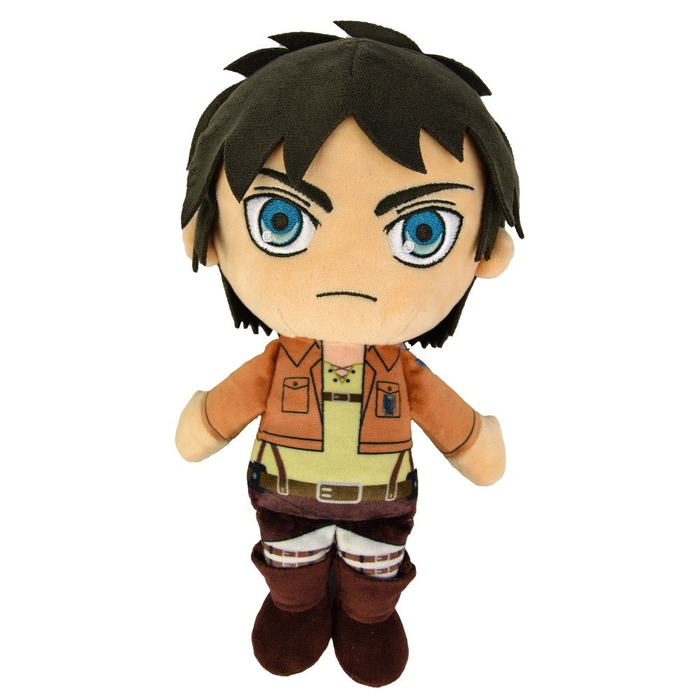 ATTACK ON TITAN EREN JEAGER 30CM PUPAZZO PELUCHE PLUSH FIGURE POPBUDDIES