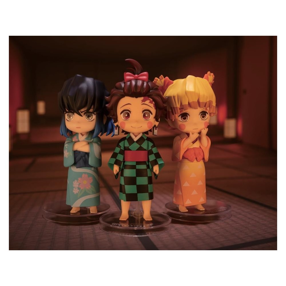 DEMON SLAYER SUMIKO ZENKO INOKO MINI FIGUARTS SET 3 ACTION FIGURES BANDAI