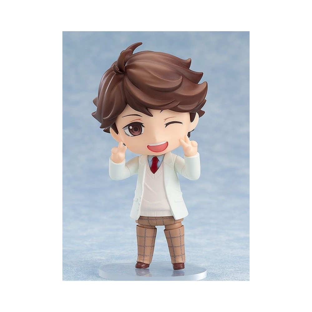HAIKYU TORU OIKAWA SCHOOL UNIFORM NENDOROID ACTION FIGURE ORANGE ROUGE