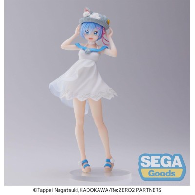 SEGA GOODS RE:ZERO LUMINASTA REM NYATSU DAY STATUE FIGURE