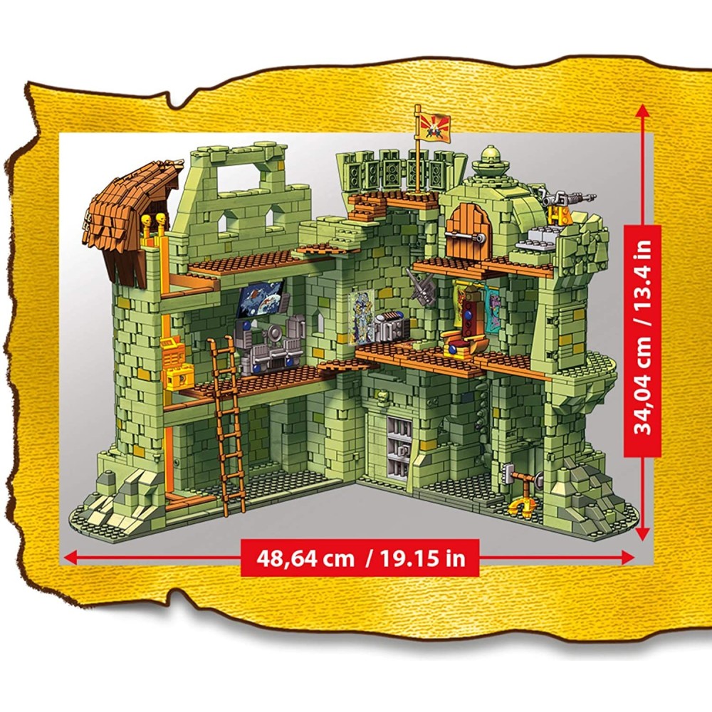 MASTERS OF THE UNIVERSE GRAYSKULL CASTLE MEGA CONSTRUX SET MATTEL