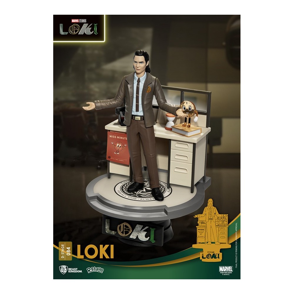 BEAST KINGDOM D-STAGE MARVEL STUDIOS LOKI STATUE FIGURE DIORAMA
