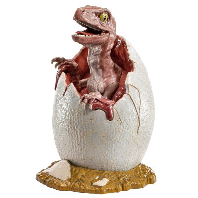 JURASSIC PARK VELOCIRAPTOR EGG STATUA FIGURE DIORAMA NOBLE COLLECTIONS