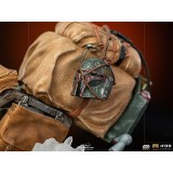 IRON STUDIOS THE MANDALORIAN ON SPEEDERBIKE DELUXE ART SCALE 1/10 STATUE FIGURE