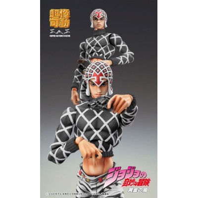 MEDICOS ENTERTAINMENT JOJO'S BIZARRE ADVENTURE GUIDO MISTA AND S.P. BLACK CHOZOKADO ACTION FIGURE