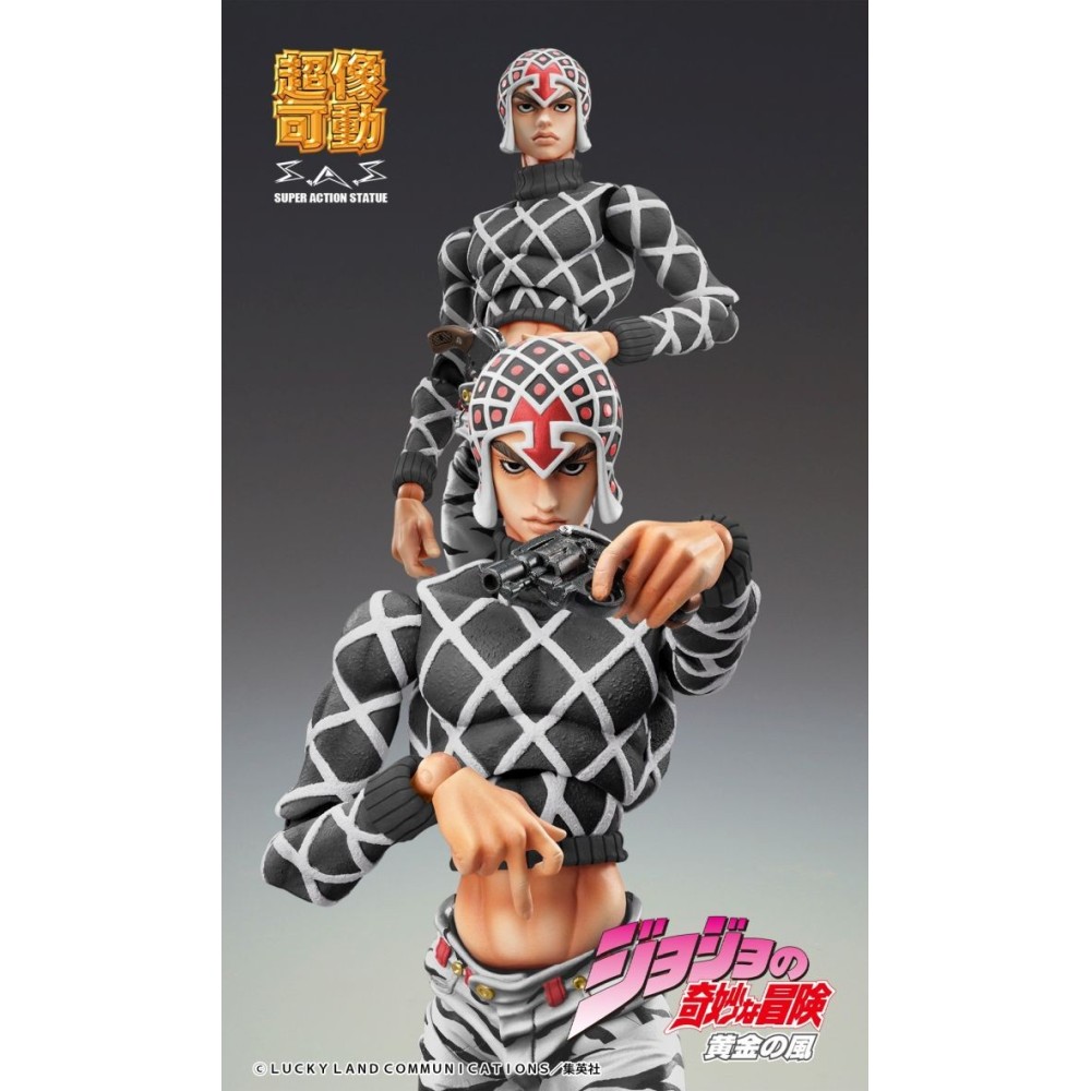 MEDICOS ENTERTAINMENT JOJO'S BIZARRE ADVENTURE GUIDO MISTA AND S.P. BLACK CHOZOKADO ACTION FIGURE