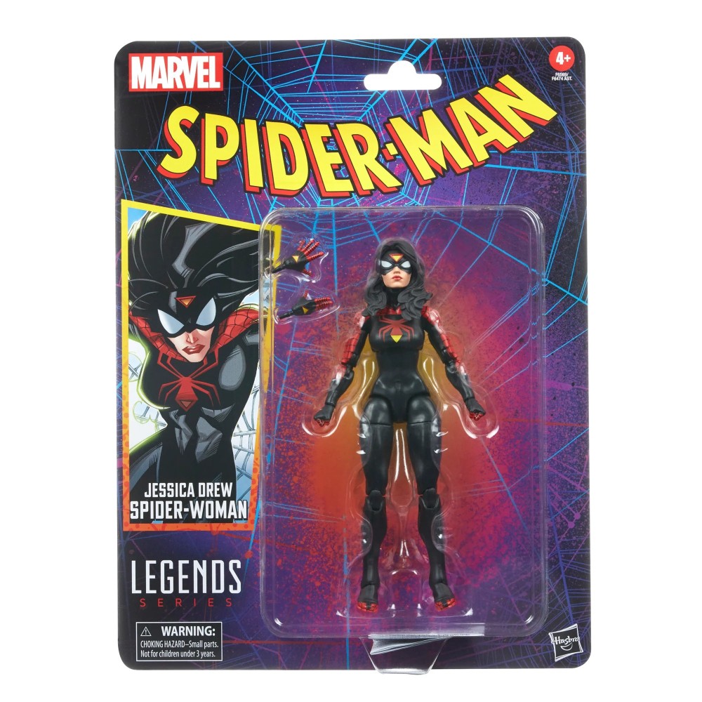 MARVEL LEGENDS RETRO COLLECTION SPIDER-WOMAN ACTION FIGURE HASBRO