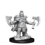 WIZKIDS DUNGEONS AND DRAGONS FRAMEWORKS DWARF BARBARIAN FEMALE MODEL KIT MINIATURE FIGURE