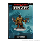 WIZKIDS DUNGEONS AND DRAGONS FRAMEWORKS DWARF BARBARIAN FEMALE MODEL KIT MINIATURE FIGURE