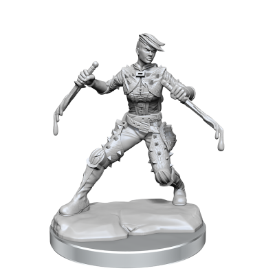 WIZKIDS DUNGEONS AND DRAGONS FRAMEWORKS HUMAN ROGUE FEMALE MODEL KIT MINIATURE FIGURE