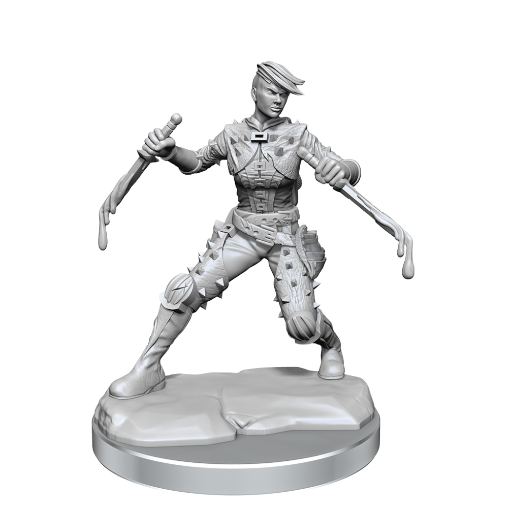 WIZKIDS DUNGEONS AND DRAGONS FRAMEWORKS HUMAN ROGUE FEMALE MODEL KIT MINIATURE FIGURE