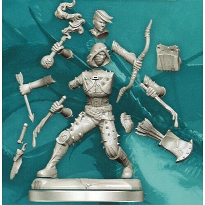 WIZKIDS DUNGEONS AND DRAGONS FRAMEWORKS HUMAN ROGUE FEMALE MODEL KIT MINIATURE FIGURE