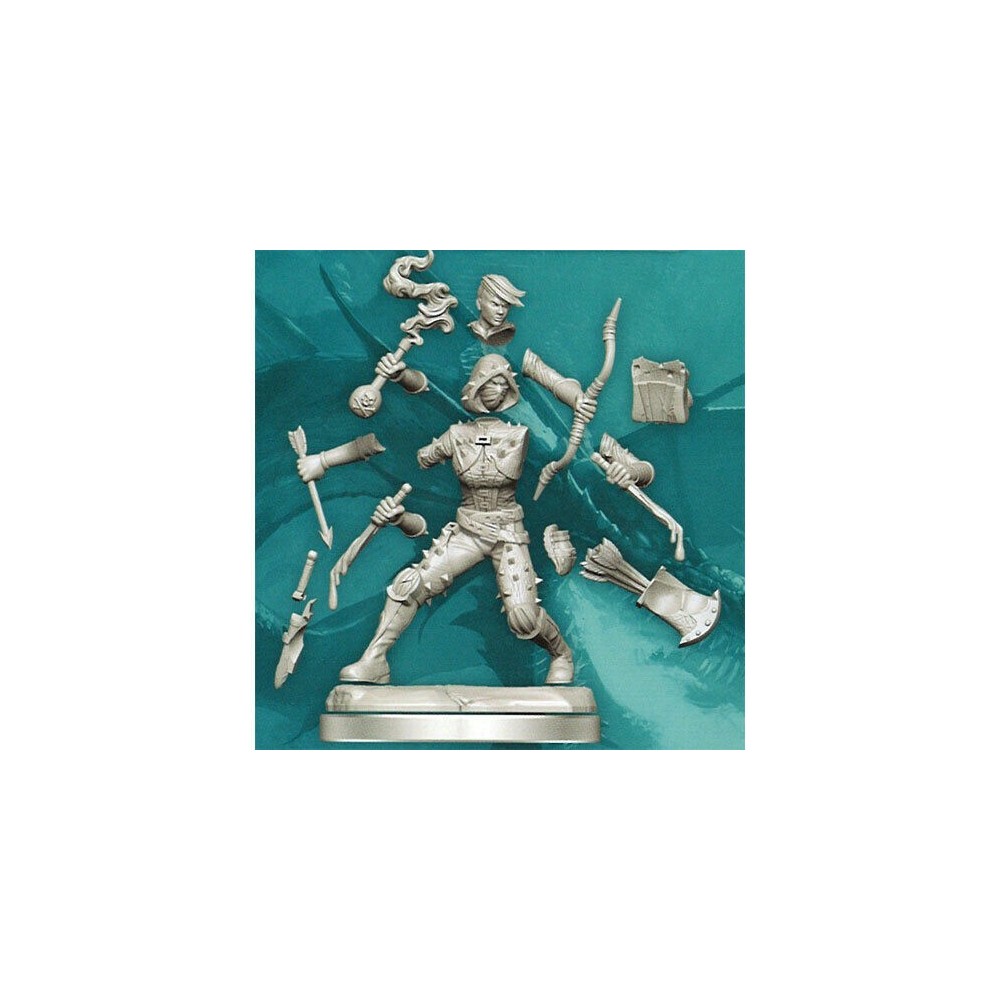 WIZKIDS DUNGEONS AND DRAGONS FRAMEWORKS HUMAN ROGUE FEMALE MODEL KIT MINIATURE FIGURE