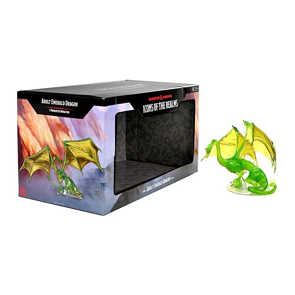 ICONS OF THE REALM ADULT EMERALD DRAGON PREMIUM SET FIGURE WIZKIDS