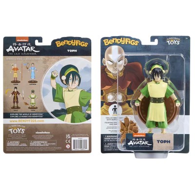 AVATAR THE LAST AIRBENDER TOPH BENDYFIGS ACTION FIGURE NOBLE COLLECTIONS