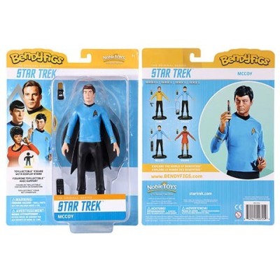 NOBLE COLLECTIONS STAR TREK BENDYFIGS MCCOY ACTION FIGURE