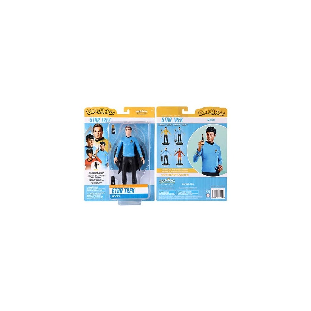 NOBLE COLLECTIONS STAR TREK BENDYFIGS MCCOY ACTION FIGURE