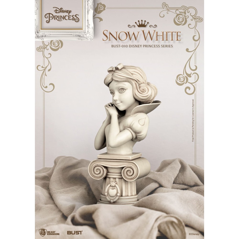 DISNEY PRINCESS SNOW WHITE BIANCANEVE BUSTO STATUA FIGURE BEAST KINGDOM