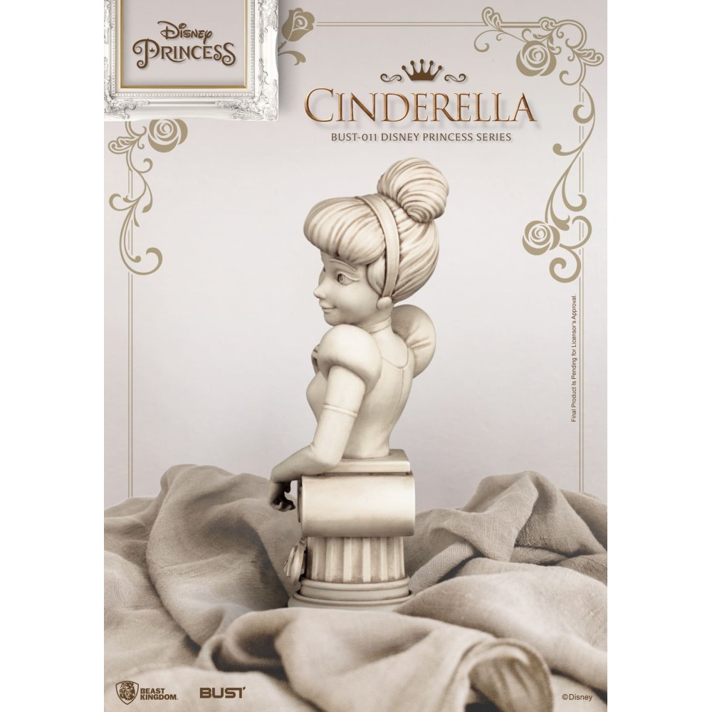 DISNEY PRINCESS CINDERELLA CENERENTOLA BUSTO STATUA FIGURE BEAST KINGDOM