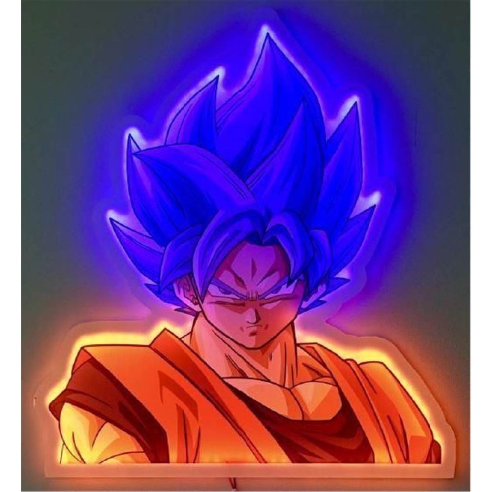 DRAGON BALL SUPER GOKU WALL LED LAMP LAMPADA TEKNOFUN