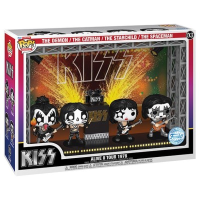 FUNKO POP! MOMENT KISS ALIVE II TOUR 1978 DELUXE 4-PACK BOBBLE HEAD KNOCKER FIGURE FUNKO