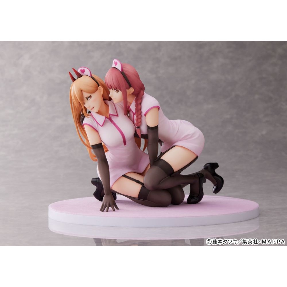 CHAINSAW MAN POWER AND MAKIMA NURSE 1/7 STATUA FIGURE FURYU